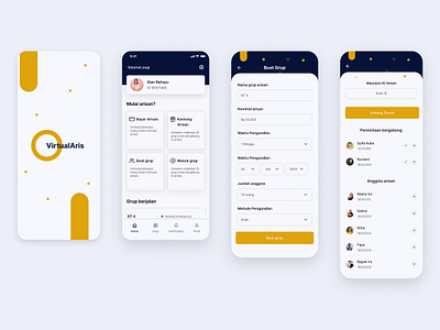 Arisan Mobile Apps app design mobile ui