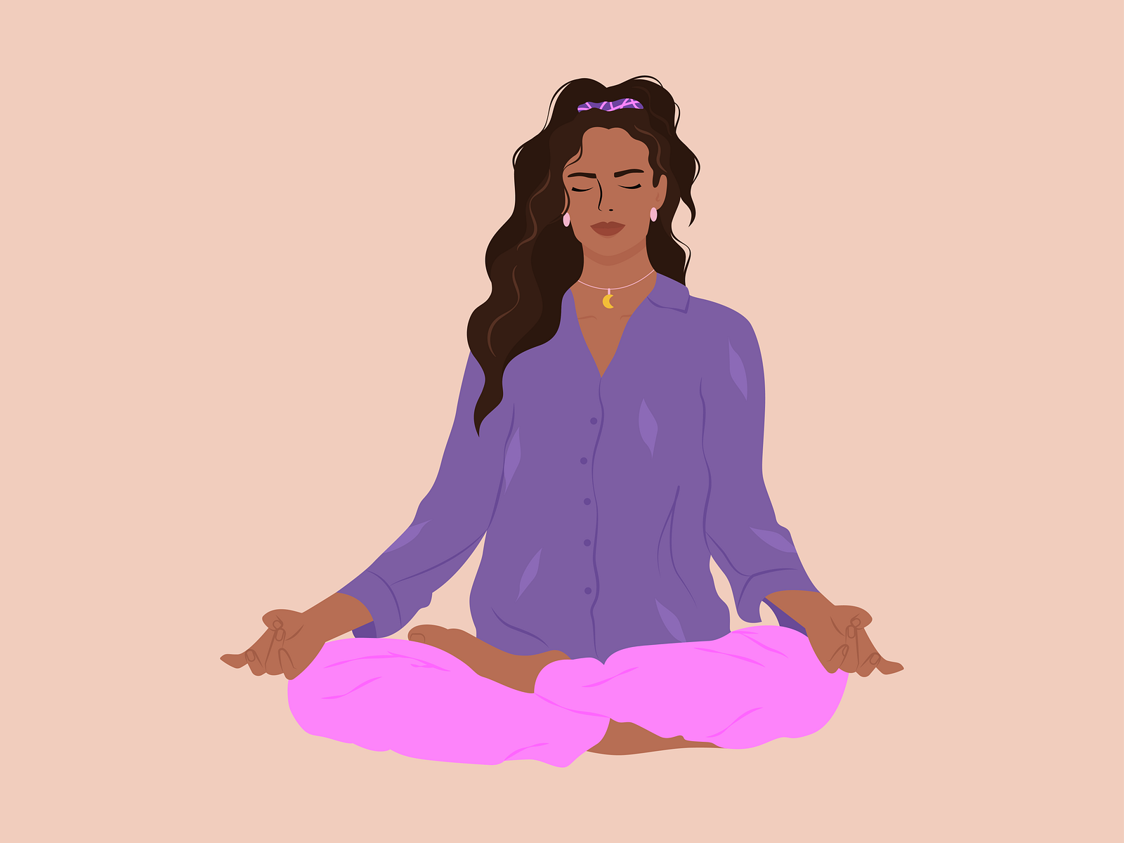 Meditation by Olya_gri on Dribbble