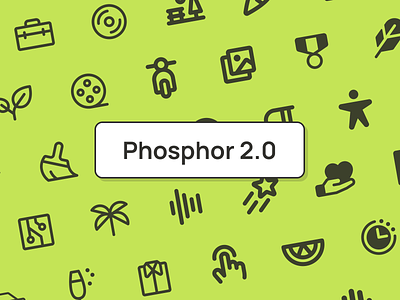 Phosphor 2.0 design icon icon design icon family icon pack icon set iconography icons tools ui user interface