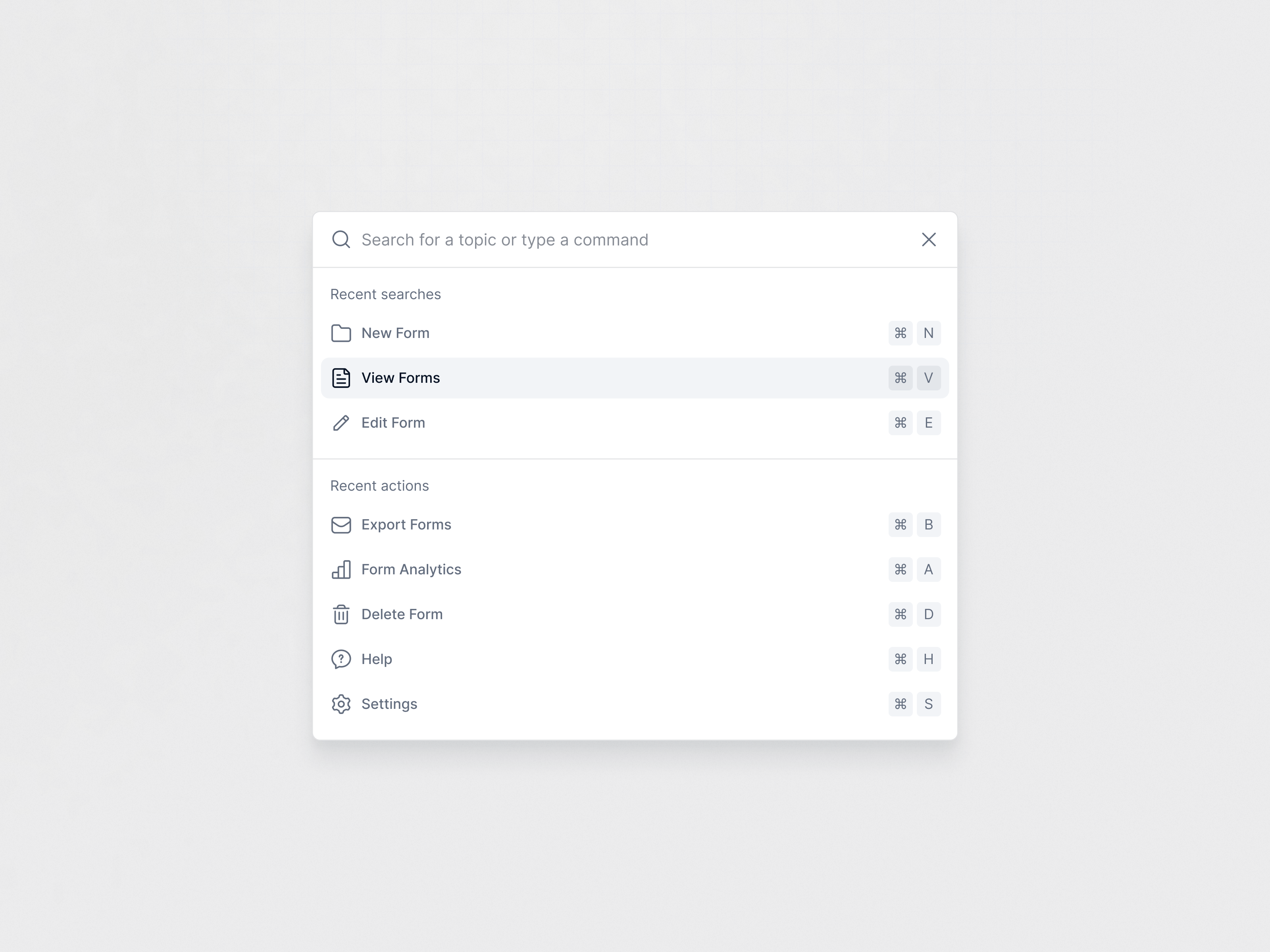 Command Menu clean ui cmd cmd k command k command menu minimal modal pop up popup product design search search bar search menu searchbar shortcuts ui ui design user interface ux ux design