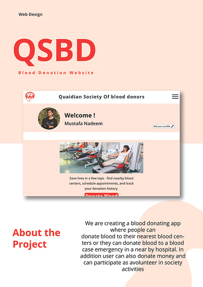 QSBD Website: UI/UX Design branding design graphic design illustration logo ui ui design userinterfacedesign ux vector