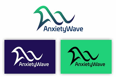 AnxietyWave Logo branding design graphic design icon logo vector