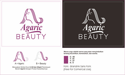 Agaric Beauty Logo branding design graphic design icon illustration logo vector