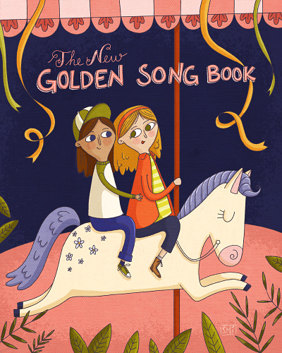 New Golden Song Book bookcover character childrensillustration digital editorial illustration kidlitart kidsillustration whimsical