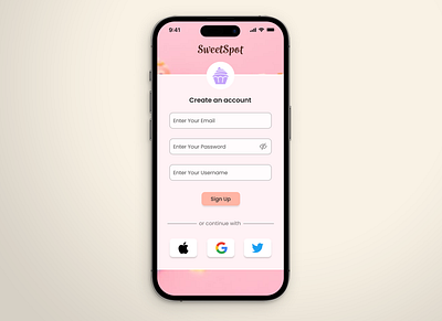 SweetSpot - Daily UI Challenge #1 app branding challenge dailyui design graphic design mobile product design ui uiux design ux uxui design