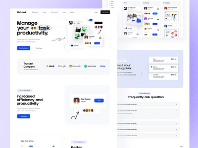 Msh.task - Saas website design landing page landing page design saas saas landing page saas web saas website shyed task saas task website trendy ui shyed web web design website website design