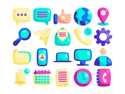 Contact Us design graphic design illustration vector