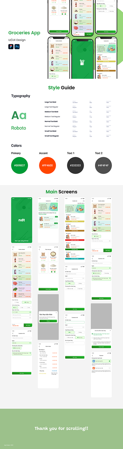 Groceries App app ui ux