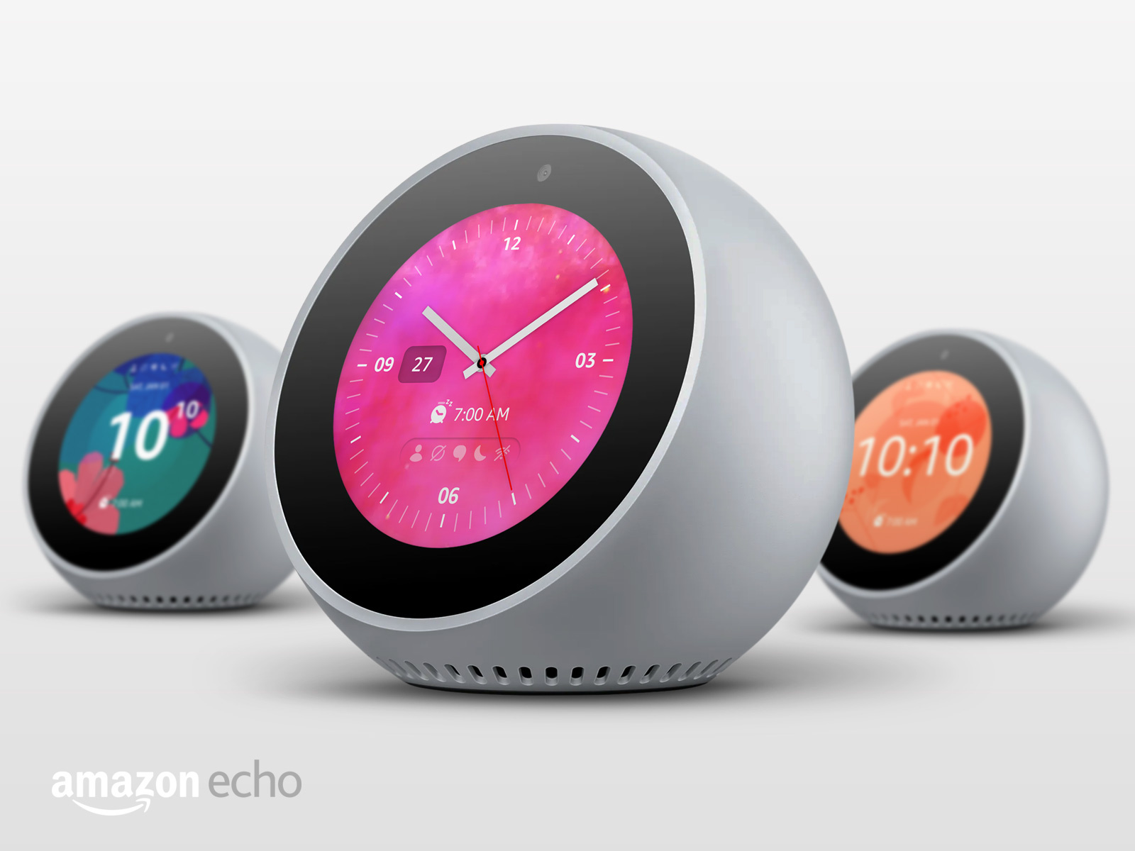 Amazon Echo Clock Library by Jessica Miller on Dribbble