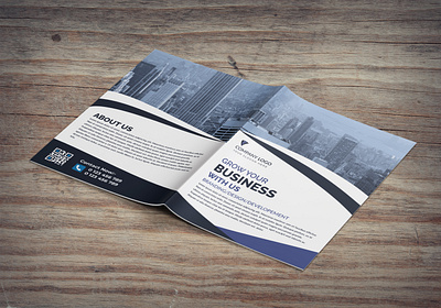 Business Bi-Fold Brochure bi fold branddesigner brandidentity branding brandingdesign brandinginspiration brochure design graphicdesign graphicdesigner illustration leaflet logo