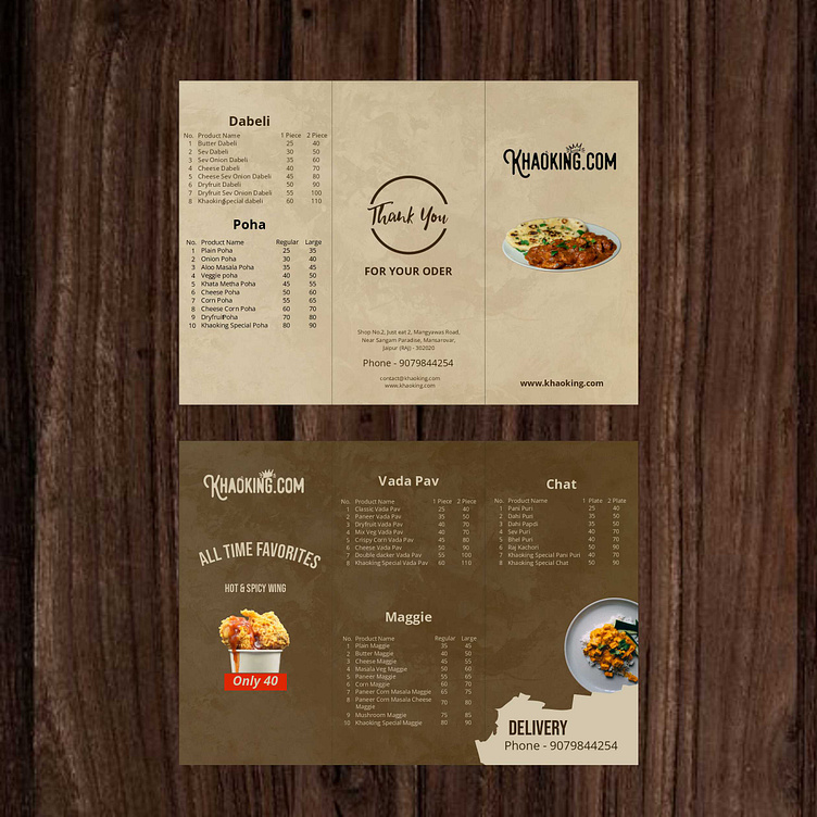 Menu Design by Ridwan Fattahurohmat on Dribbble