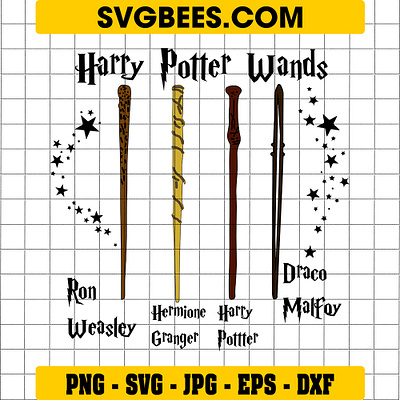 Harry Potter Wand SVG harry potter wand svg svgbees