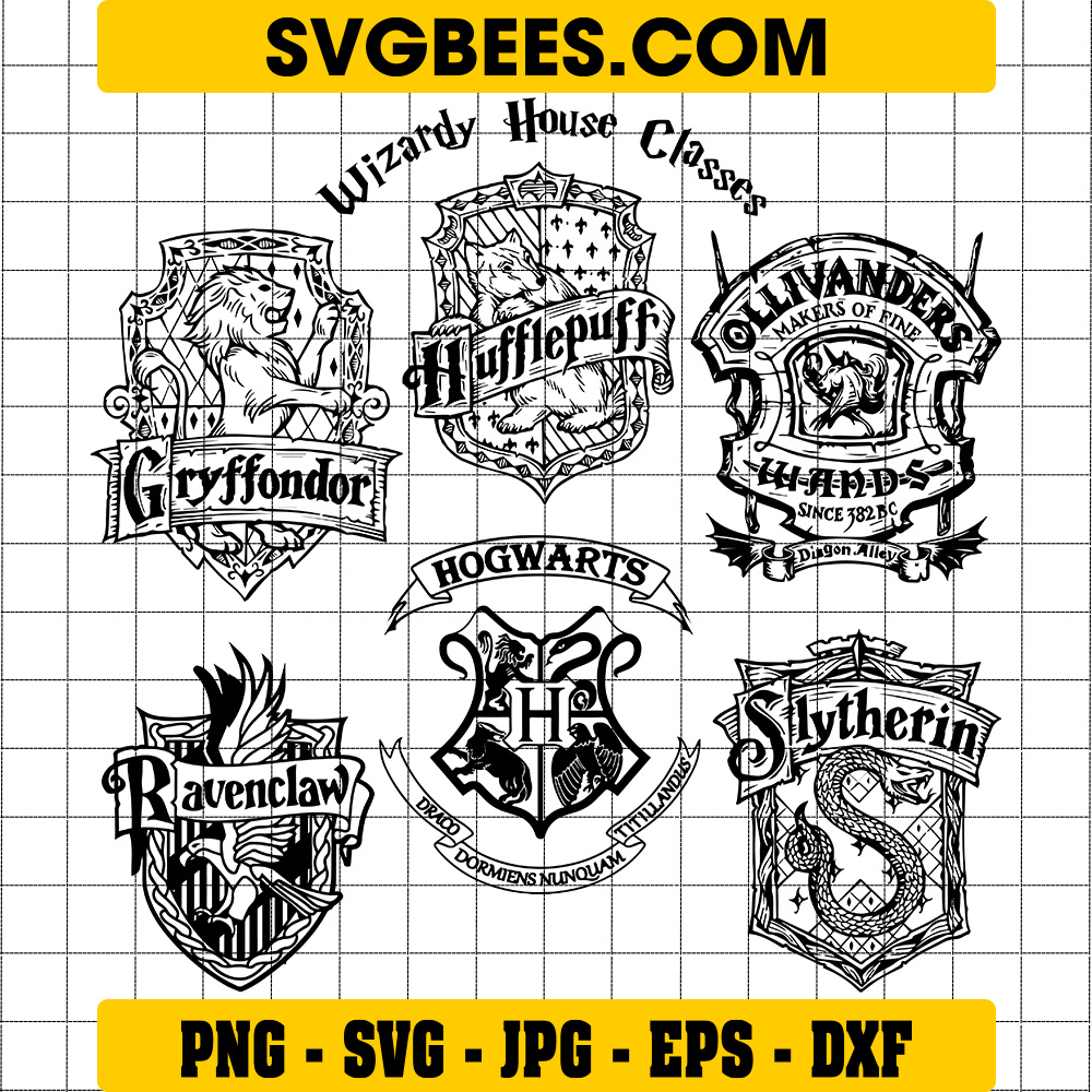 Harry Potter House SVG by SVGbees: SVG Files for Cricut - Get Premium ...