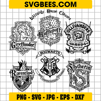 Harry Potter House SVG harry potter house svg svgbees