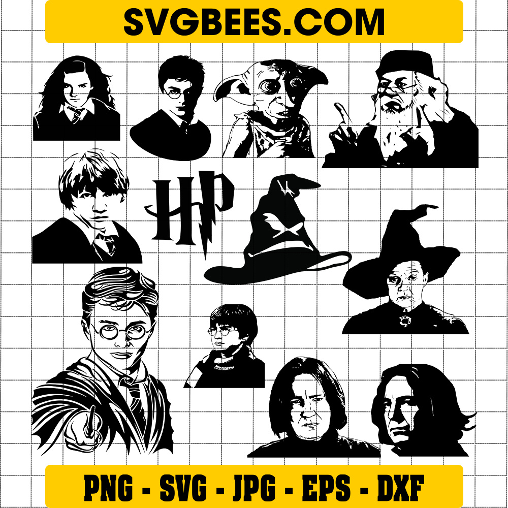 Harry Potter Silhouette Svg By Svgbees: Svg Files For Cricut - Get 