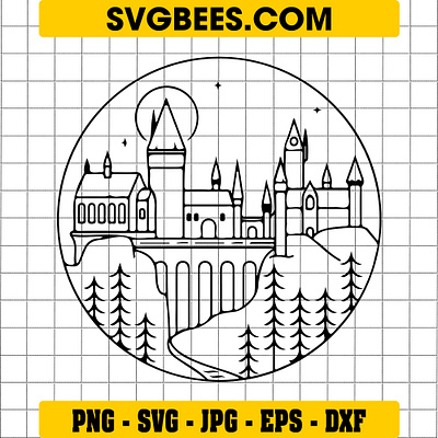 Harry Potter Castle SVG harry potter castle svg svgbees