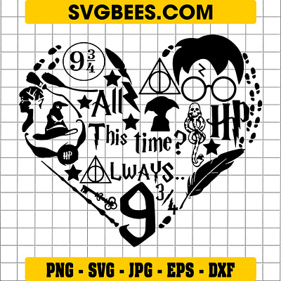 Harry Potter Love SVG harry potter love svg svgbees