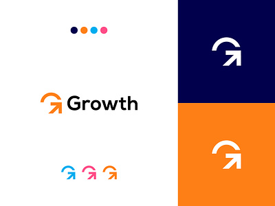 Growth logo arrow branding business clever consulting cool corporate finance g letter logo growth logo investment logo designer logos minimal modern logo money profession symbol technology