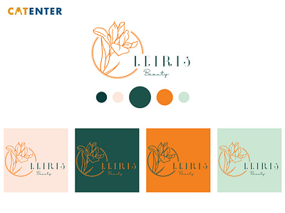 Logo premade - LE IRIS branding graphic design iris logo logo premade