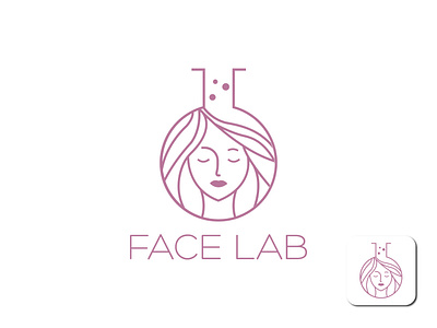 face lab logo beauty clinic cosmetics creative face female girl hair health lab makeup salon skin care skin surgery spa ssartline surgery treatment tube wellness