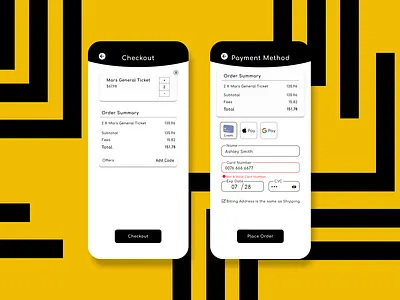 002 - Checkout Screen checkout dailyui ui