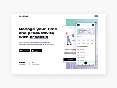 Prodozio is a time management web Design. app design branding design graphic design landingpage ui ui ux uidesign ux web design webdesign webdesigninspiration webinspiration website design websitedesign