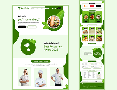 Web, Website design, Food Restaurant branding design figma website design fodd website food restaurant design ui web design website website design