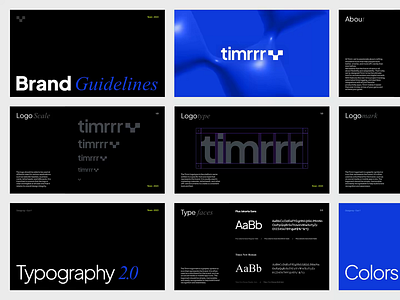 Timrrr - Brand Guideline 3d animation brand book brand guideline branding color design graphic design logo logomark logotype motion graphics selasa selasa agency sketch t logo time tracker design system timer tracker trending typography