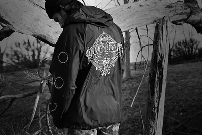 Svdden Death Jacket Design branding dark art design dubstep dubstep design dubstep logo edm festival fit festival merch hand lettering handlettering illustration riddim svdden death aparel svdden death jacket svdden death merch typography vector victorian lettering voyd