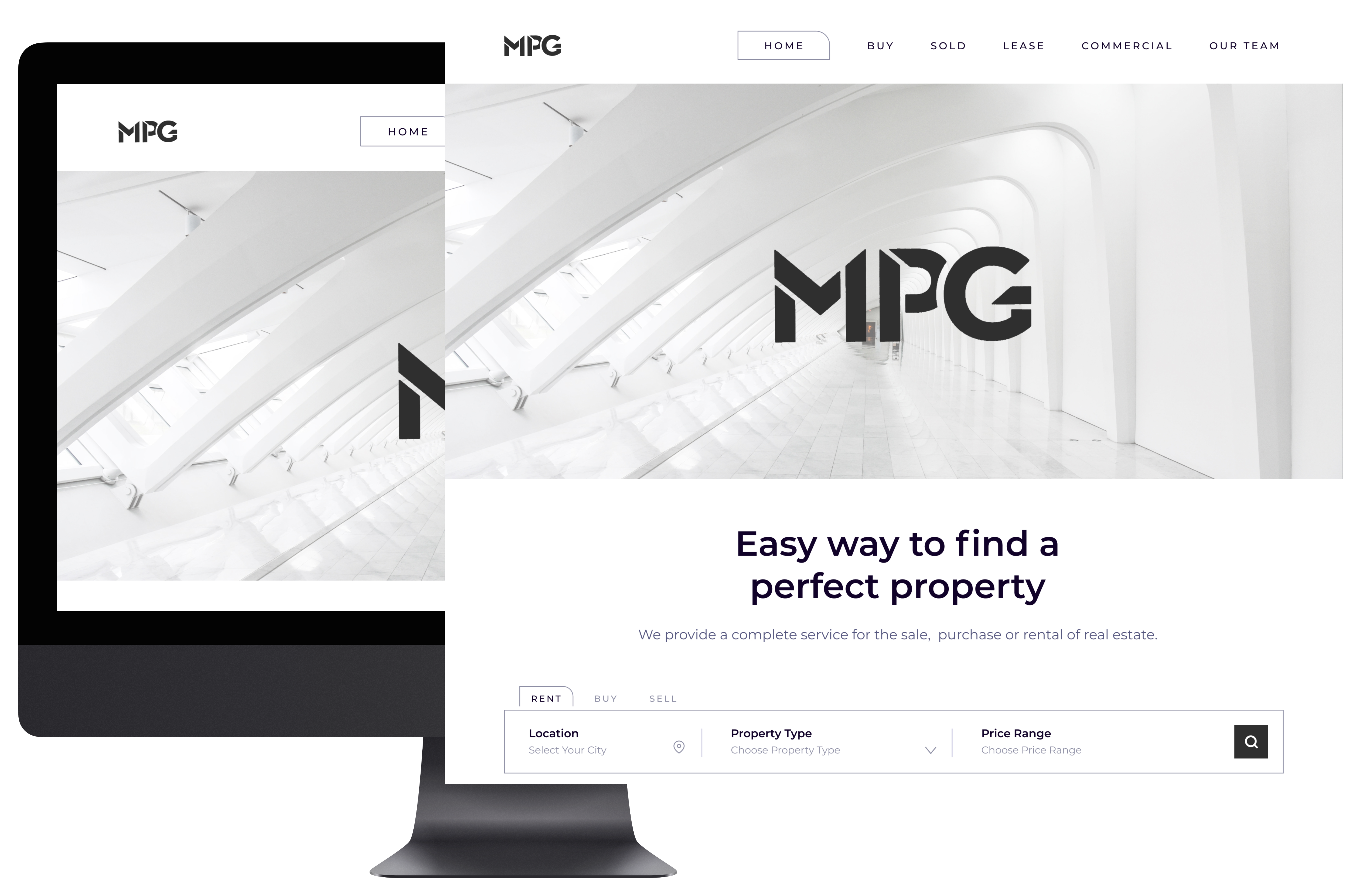 Real Estate Website Design design property ui website