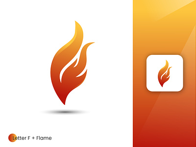 Letter F, Flame logo, Logo Design 3dlogo applogo branddesigner branding businesslogo companylogo firelogo flamelogo flettermark flogo gradientlogo graphic design logo logodesign logomaker minimalist