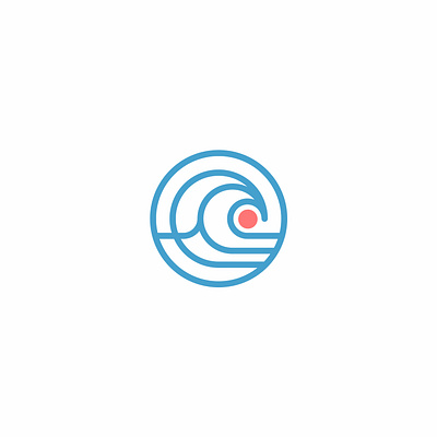 Wave branding logo