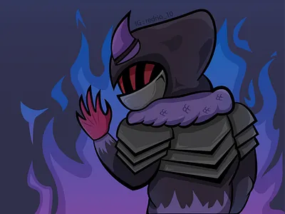 Fire spirit 2d character dragon fire illustration vector