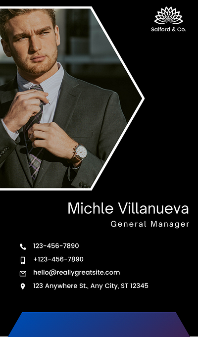 Business Card Portrait branding graphic design logo ui