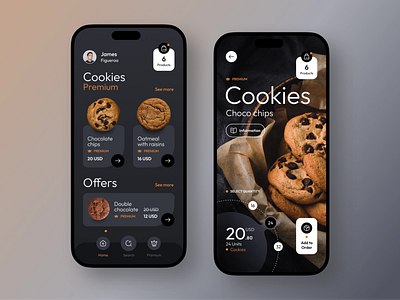 Cookies eCommerce Mobile App creative design design art designer minimal ui ux