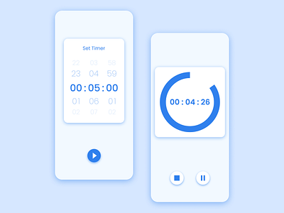 Countdown Timer - DailyUI 014 014 app countdown countdowntimer dailyui design interface mobile timer ui
