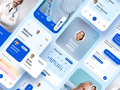 Health Care Mobile App Design appointment booking creative design design art designer dribbble ui ux web design website