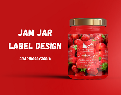 Jam Jar Label Design | Graphicsbyzobia brand identity graphic design graphic designer graphicsbyzobia jam jar design jar packaging label design package design