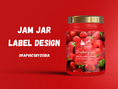 Jam Jar Label Design | Graphicsbyzobia brand identity graphic design graphic designer graphicsbyzobia jam jar design jar packaging label design package design