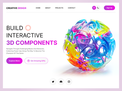 3D Modeling for UX/UI Design 3d 3dabstract 3dart 3ddesign 3dmodeling abstract art branding cinema4d design icon illustration logo redshift ui web