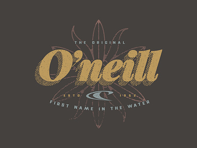 Apparel Graphic - O'Neill apparel graphic branding illustration logo mark oneill surf graphic