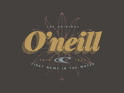 Apparel Graphic - O'Neill apparel graphic branding illustration logo mark oneill surf graphic