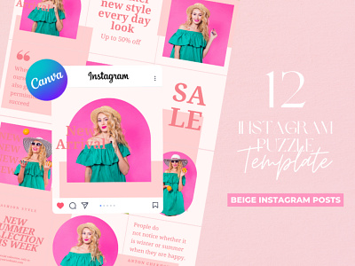Pink Instagram Puzzle app branding design graphic design illustration logo typography ui ux vector