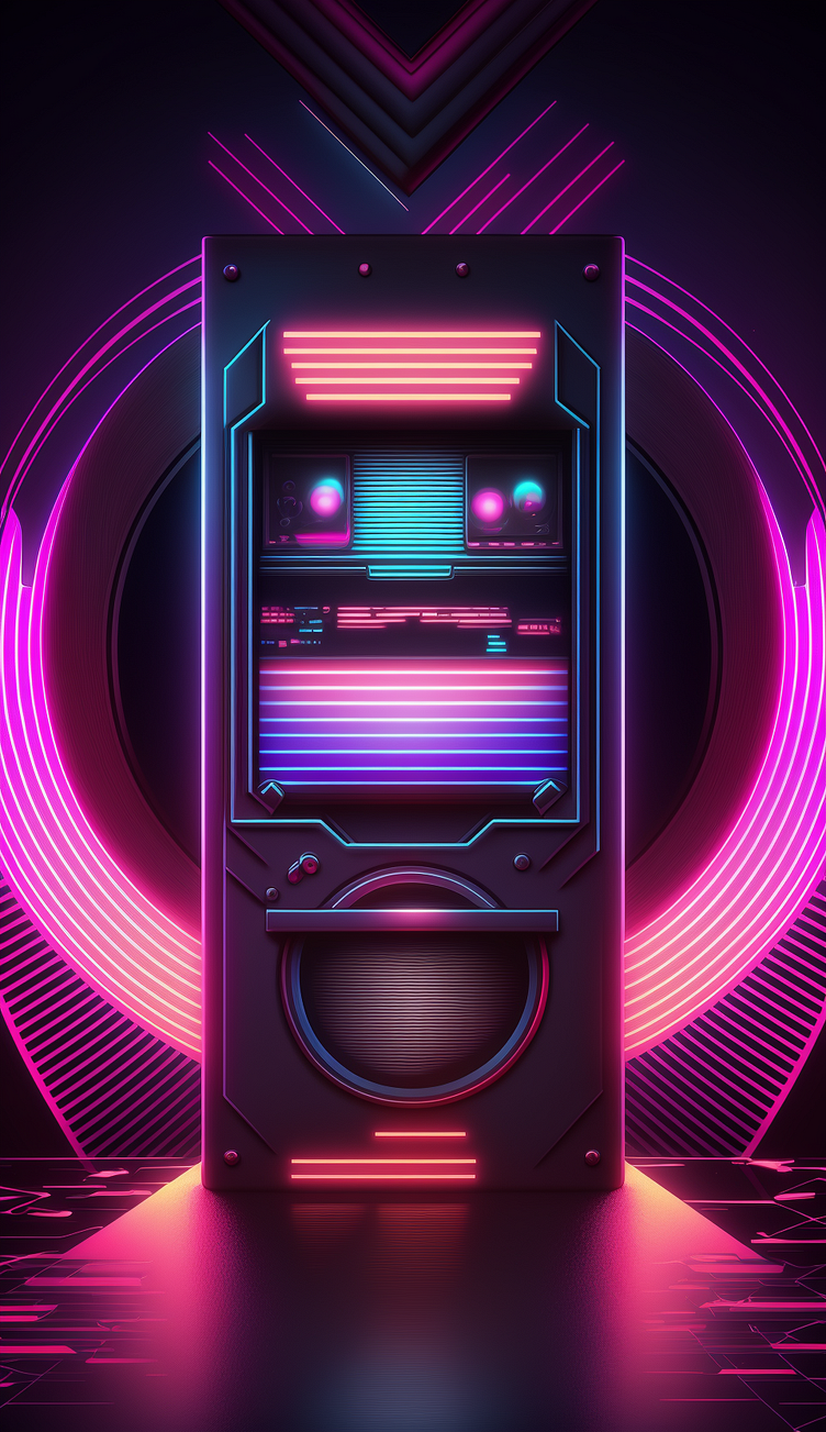 Retrowave Ai brain by Jackson on Dribbble