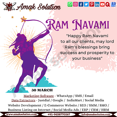 Happy Ramanavami branding business design digital marketing graphic design happy ramanavami illustration logo marketing seo smm
