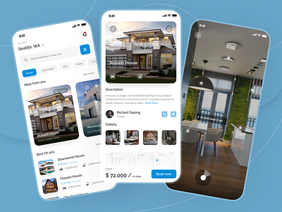 Real Estate App app design home rental app house hunting app mobile app design property app real estate real estate app ui design uiux uiuxdesign