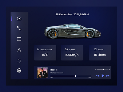 Car interface aesthetics app branding carinterface design graphic design illustration interfacecar logo typography ui ux vector