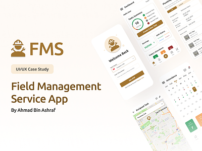Field Management Service App | UI/UX Case Study case study field management fms ui ui case study ux ux case study