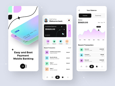 Finance Mobile App bank banking banking app card credit card finance fintech app logo mobile mobile app payments ui design user interface ux ux design