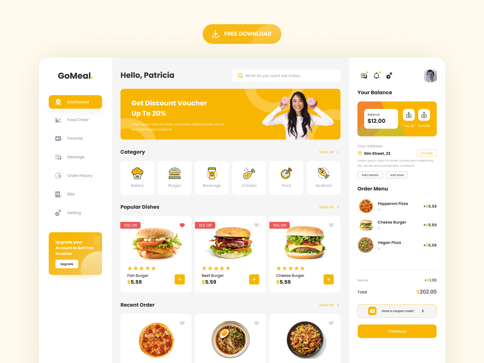 Online food ordering web app dashboard design dashboard design ui ux dashboard exploration dashboard idea dashboard ui design exploration figma food food order free design free ui freebies latest dashboard new dashboard design professional ui ui design ui ux ui ux dashboard web app